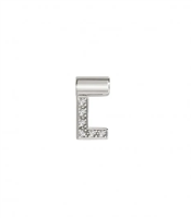 Charm Nomination Donna Sei Mia in Argento Zirconia LETTERA-L - LETTERA-L